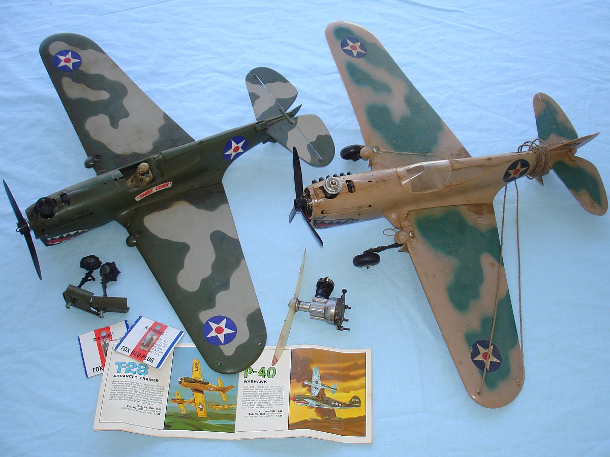 Vintage Cox Gas Powered P-40 Warhawk Control Line Military Fighter Airplane Lot Spare Parts Vintage Cox Gas Powered P-40 Warhawk Control Line Military Fighter Airplane Lot Spare Parts