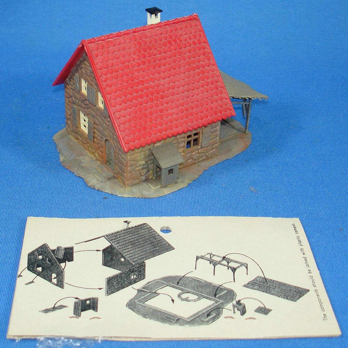 Faller Kaybee Kramer Brothers Trackside Structures HO Scale Assembly Kit Stone House 6278 Instructions