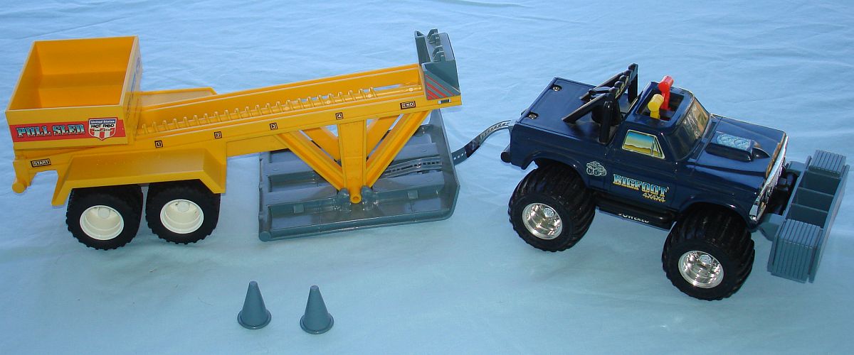 Toy Truck Toy Truck Pulling Sled