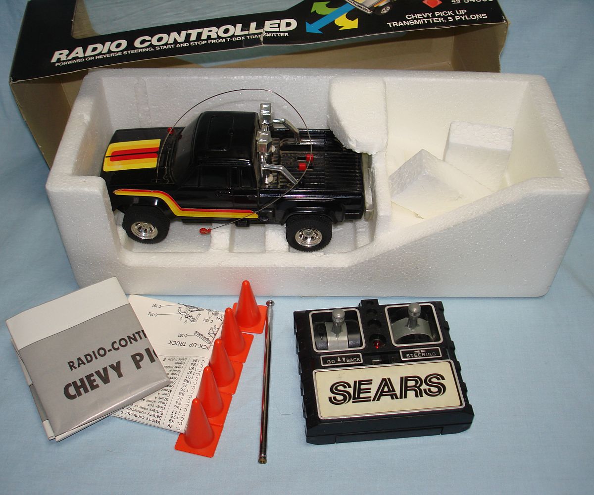 Vintage Sears Radio Controlled RC Battery Operated Chevrolet Pickup ...