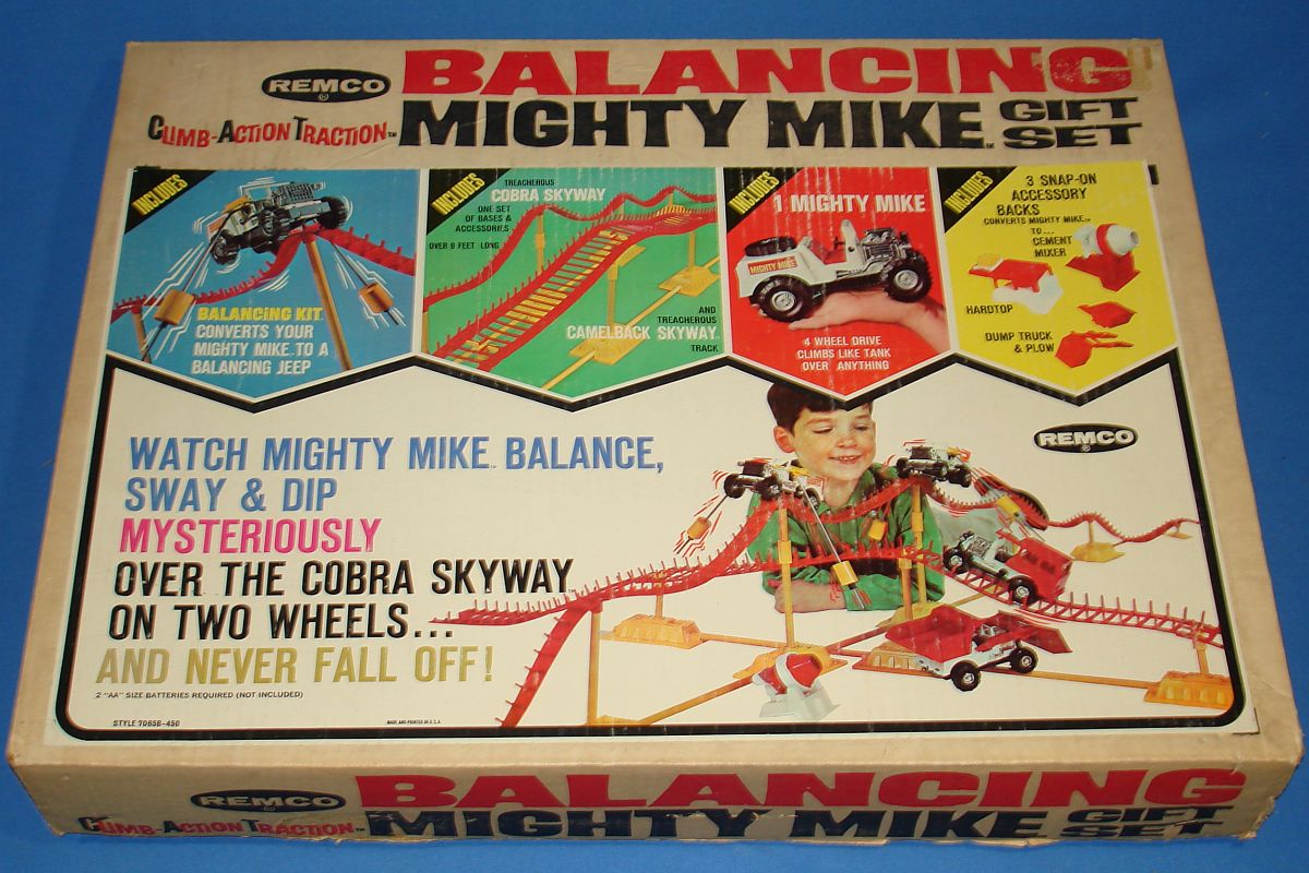 Remco Climb Action Traction Mighty Mike Gift Set Box #7065 Box Lid