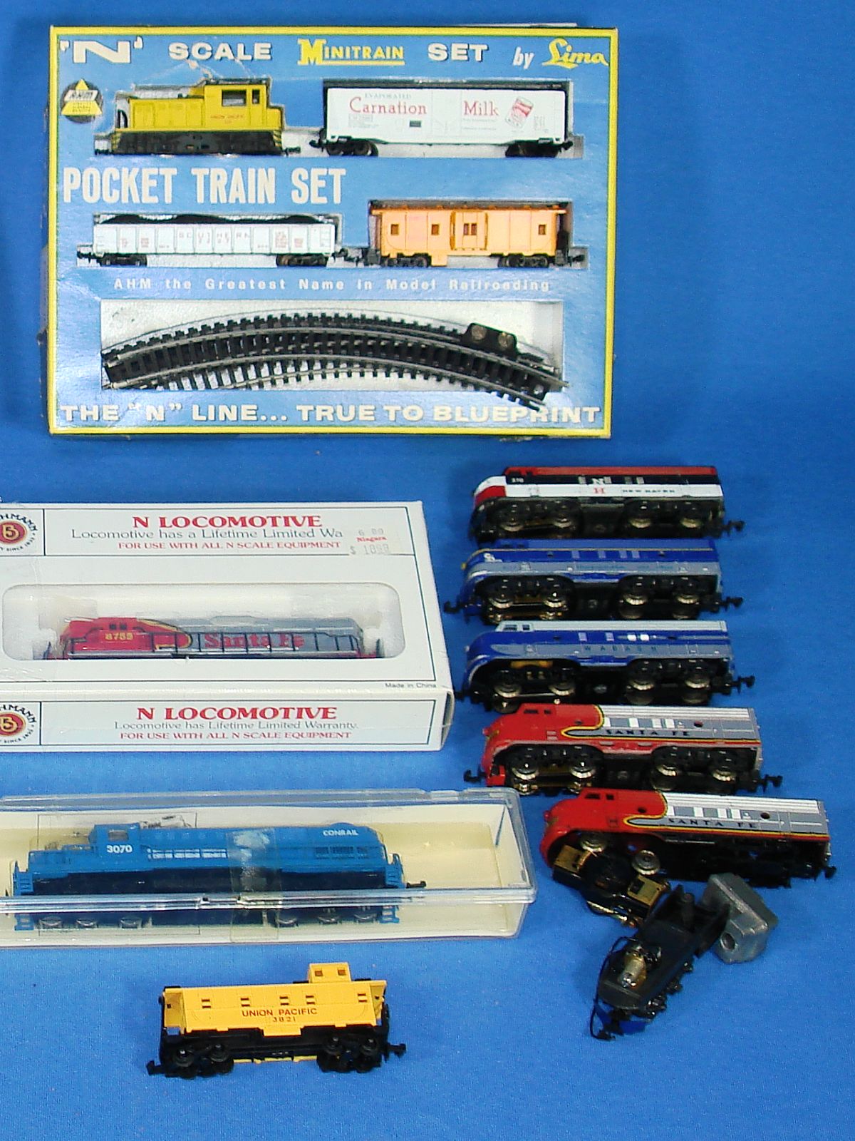 Vintage N Gauge Railroad Train Lot AHM Lima Atlas Bachmann Model Power 