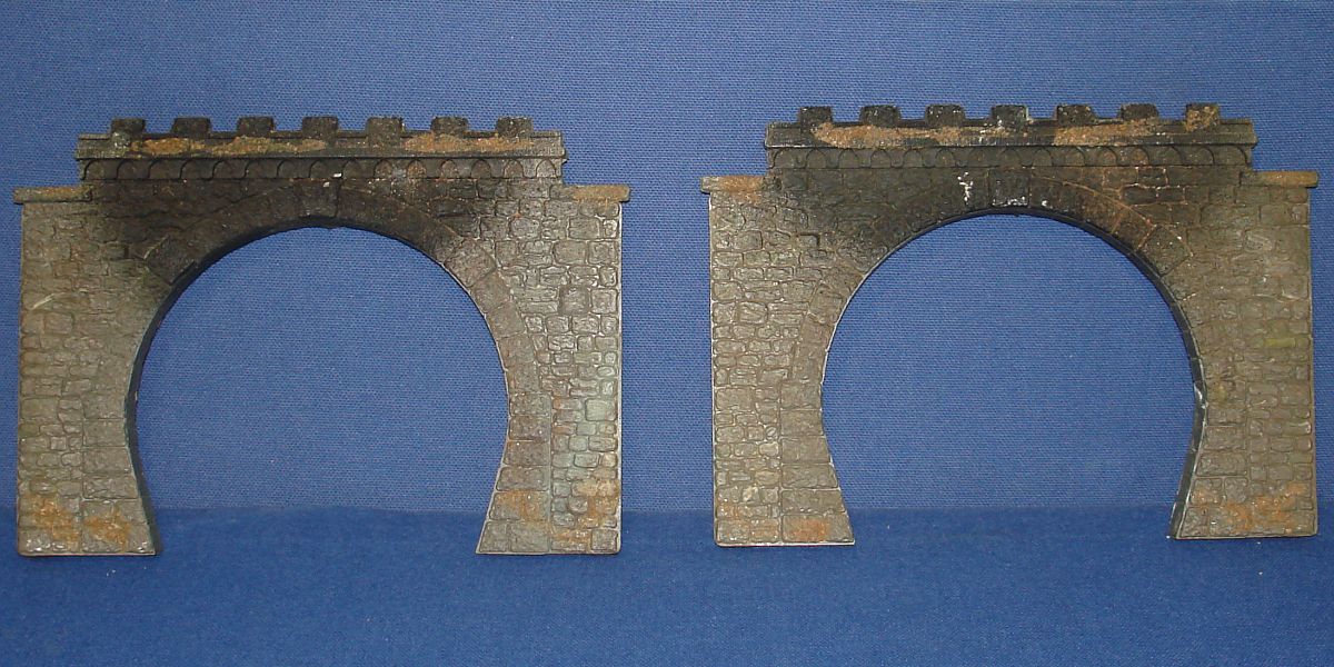 Vintage Faller HO Gauge Model Railroad Train Layout Double Tunnel Portals Sets #557