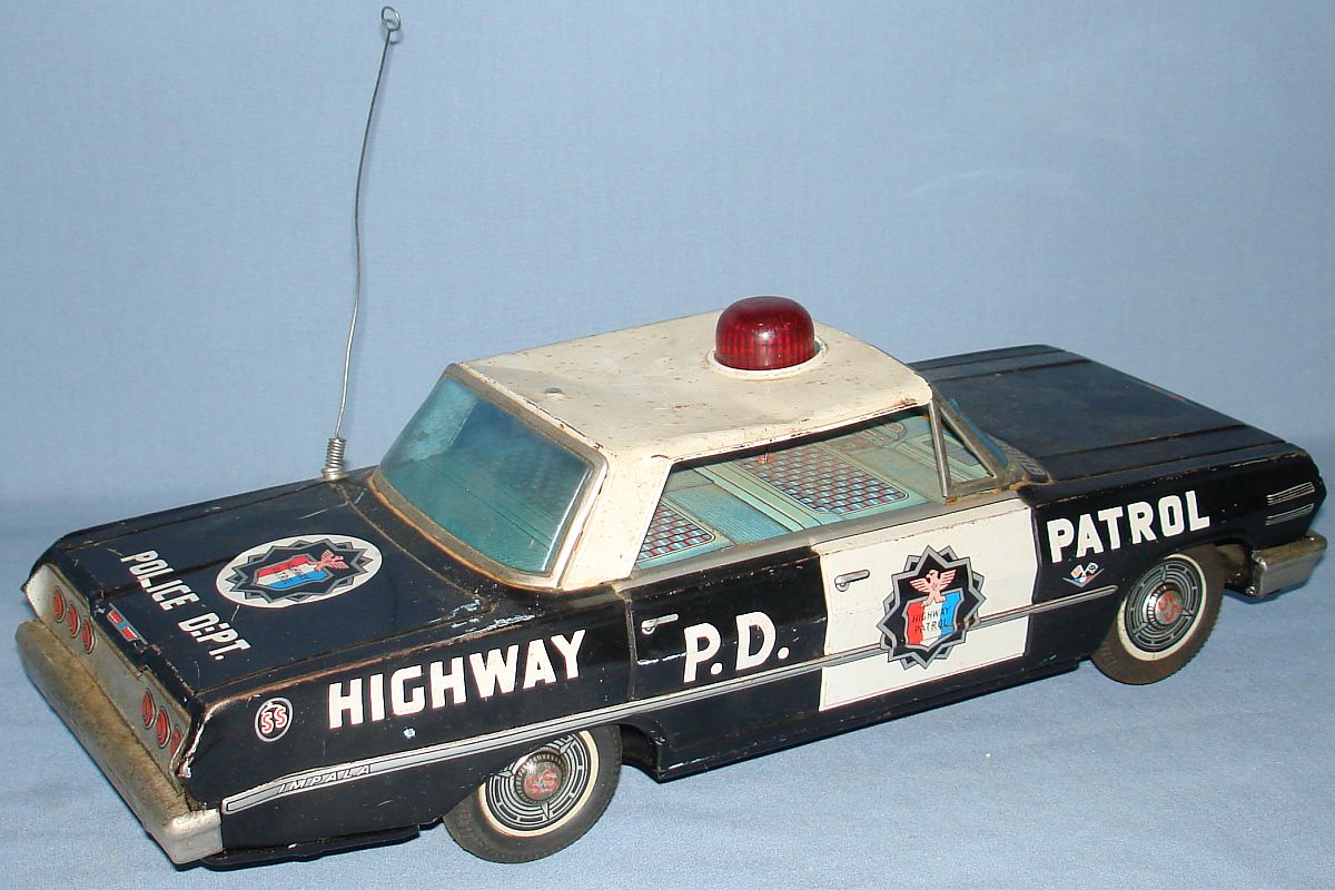 vintage toy police cars
