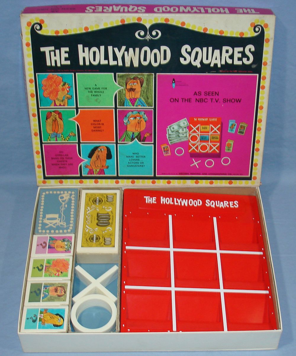 The Hollywood Squares As Seen On The NBC TV Television Show Board Game #4840