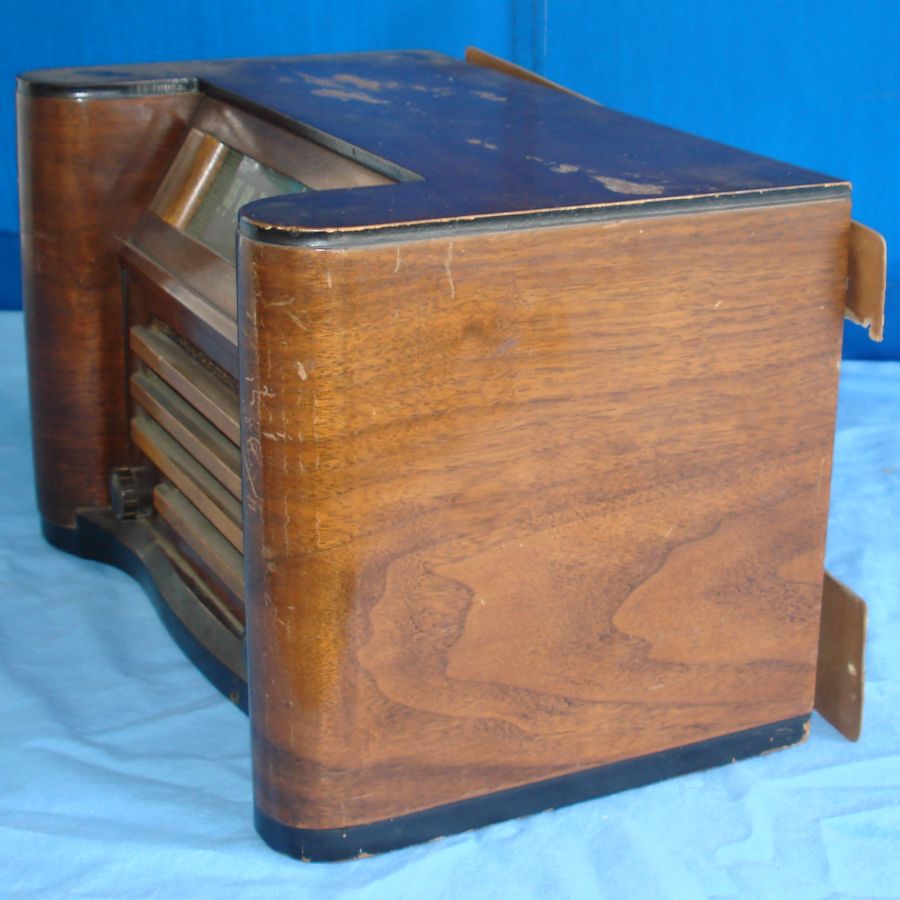 Vintage Vintage Sears Roebuck Silvertone Wood Cabinet Tube Table Radio