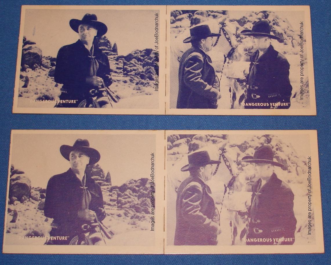 Hopalong Cassidy Western Gum Card Panels 01 02 Obverse