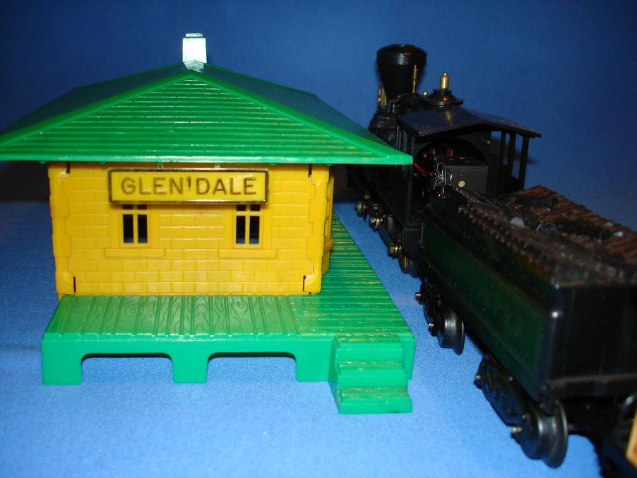 Louis Marx Electric Train Set 54745 Locomotive Engine Coal Tender Passenger Station