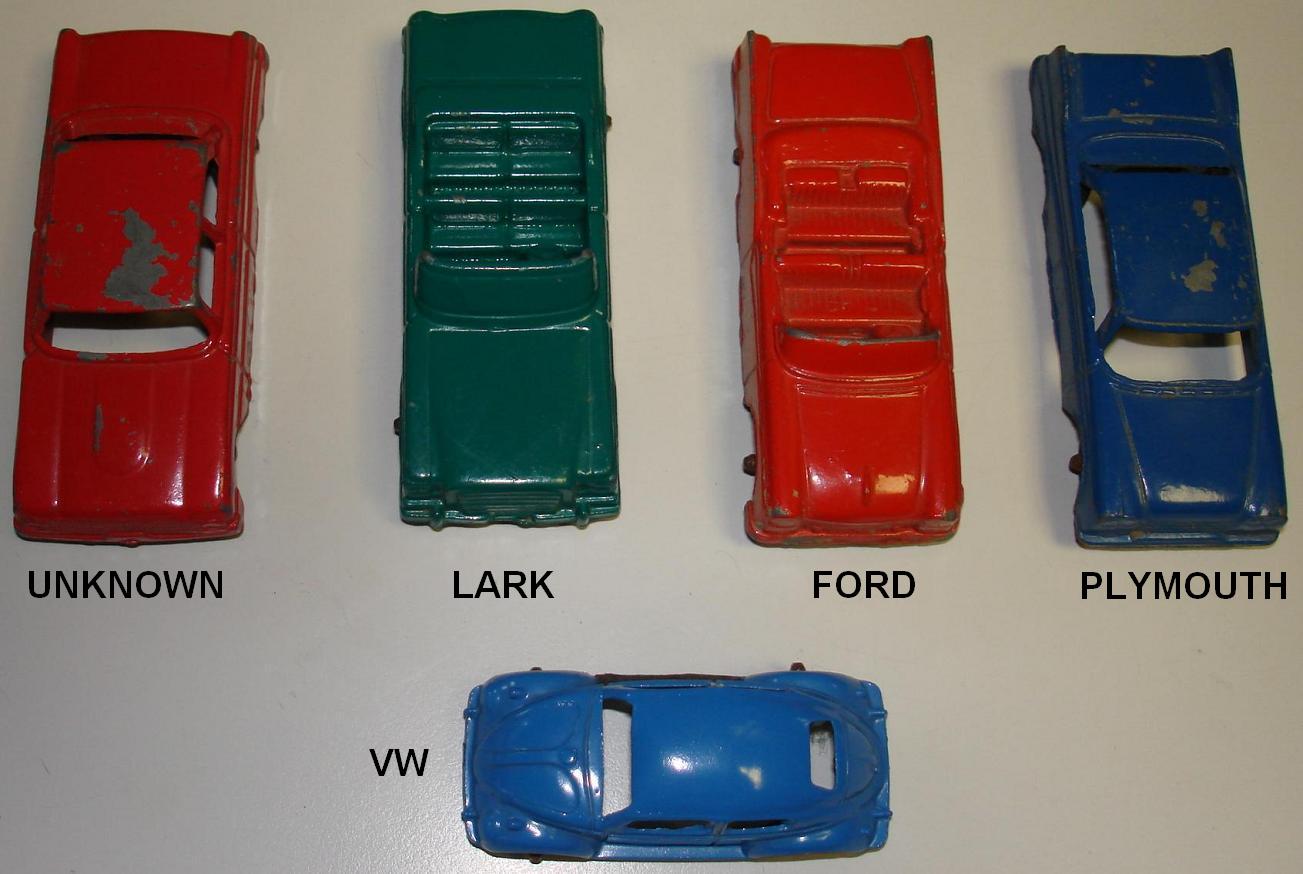 Tootsie Toy Metal Cars Hoods Lark Ford Plymouth Volkswagen Tootsie Toy Metal Cars Hoods Lark Ford Plymouth Volkswagen