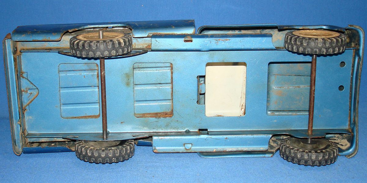 Tonka Toys Pressed Steel Blue Fisherman Boat Pickup Truck Axles Wheels