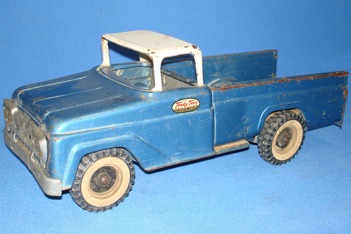 Tonka Toys Pressed Steel Blue Fisherman Boat Pickup Truck Driver Door