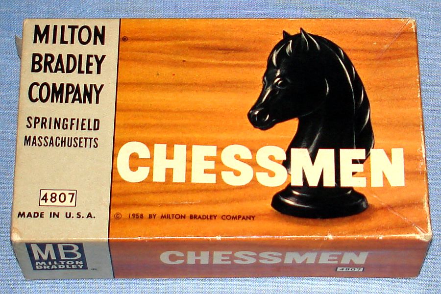 Milton Bradley Chessmen Pieces #4807 Box