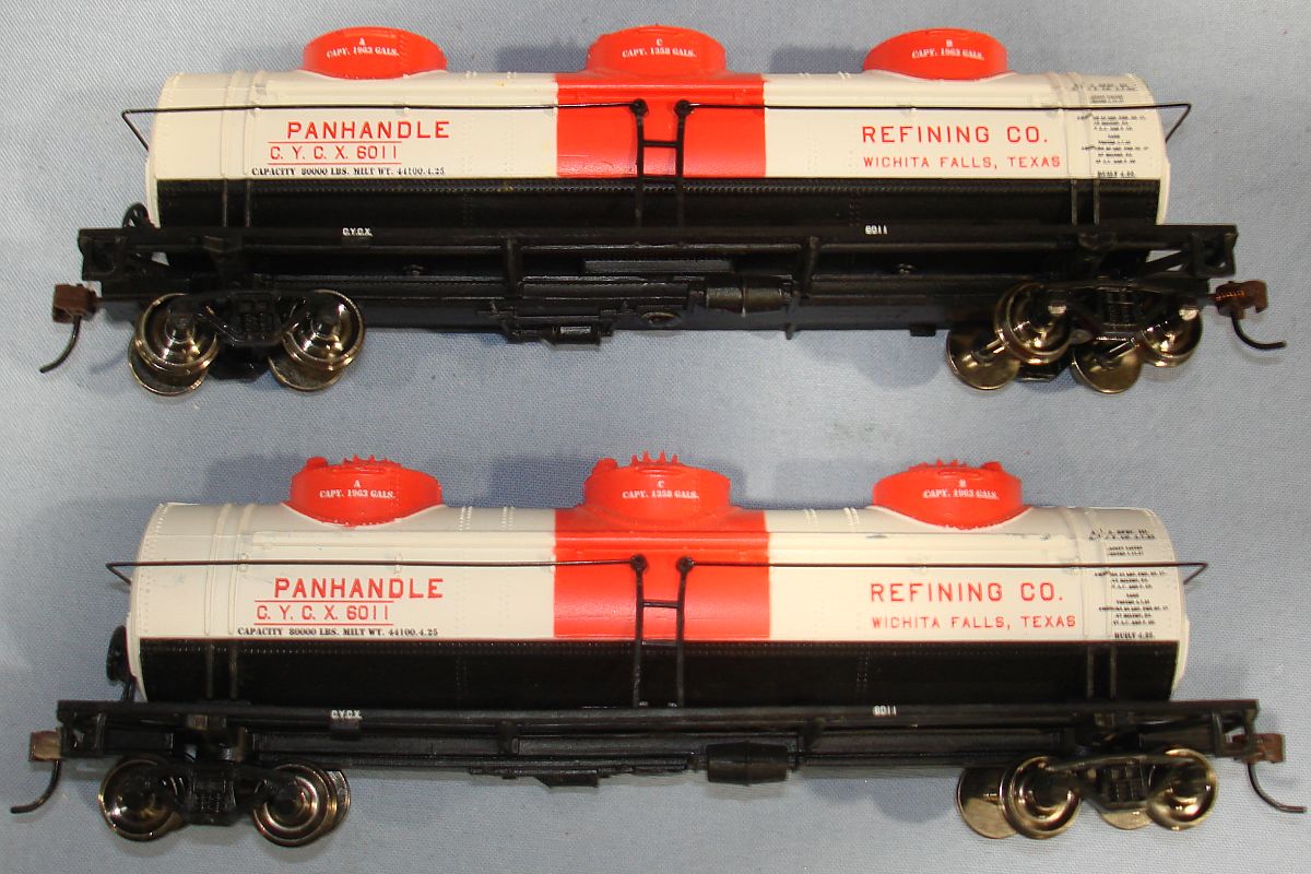 Bachmann Silver Series 40 Foot 3-Dome Tank Car Panhandle Refining Co. #6011 Trucks