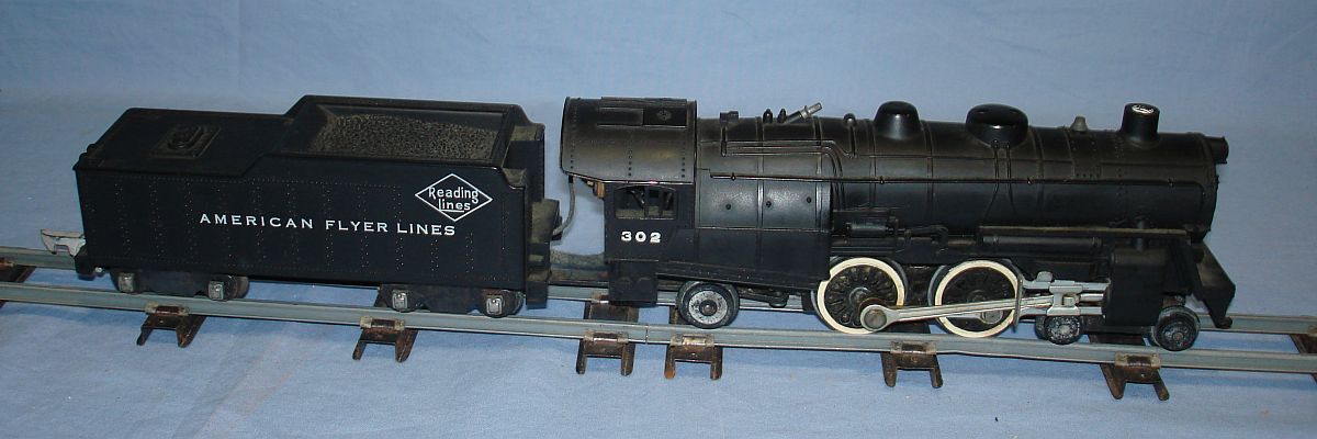 GILBERT AMERICAN FLYER 3-16 SCALE TRAINS SET STEAM LOCOMOTIVE MODEL 