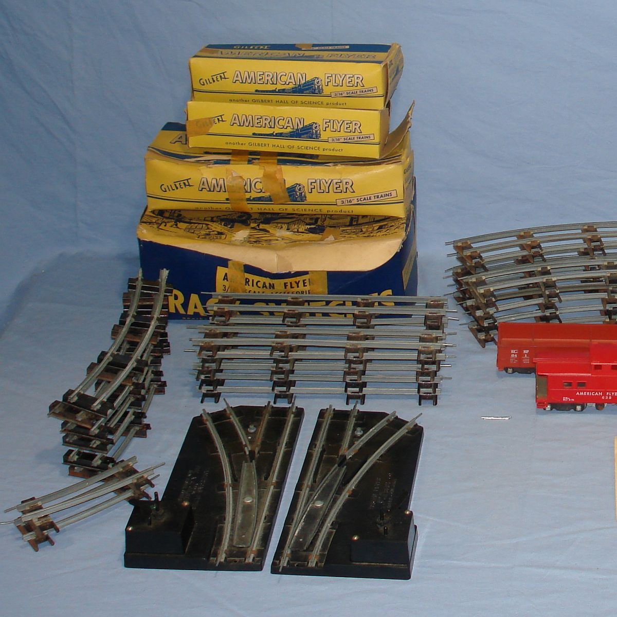 GILBERT AMERICAN FLYER 316 SCALE TRAINS SET TRACK LOT eBay