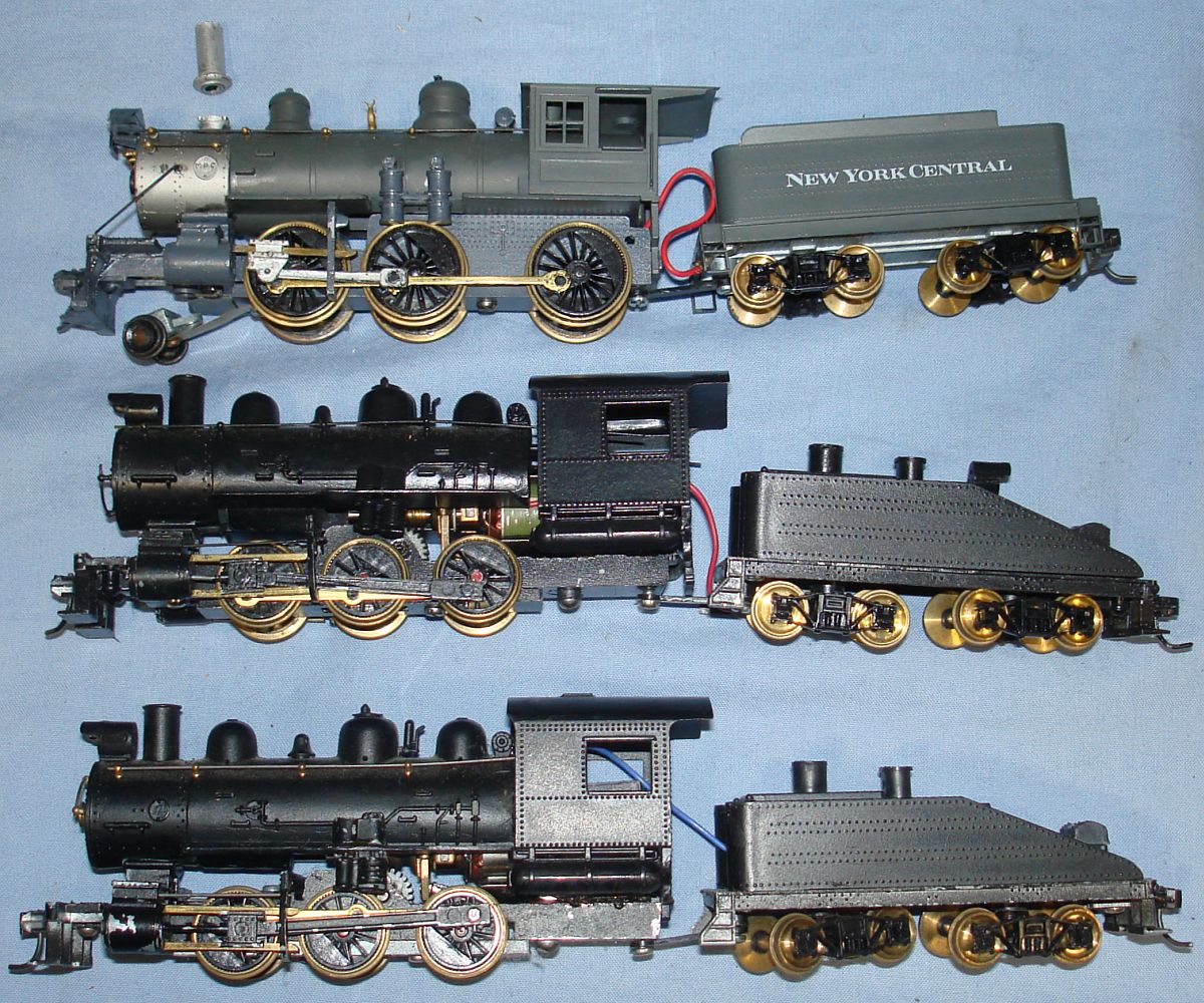 Vintage HO Gauge Model Railroad Train Brass Engines Steam Locomotives 