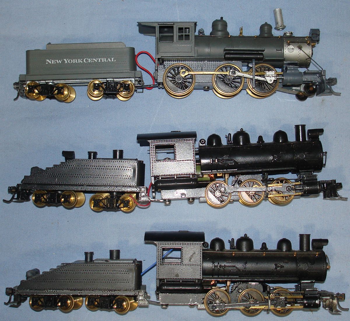 Vintage HO Gauge Model Railroad Train Brass Engines Steam Locomotives 