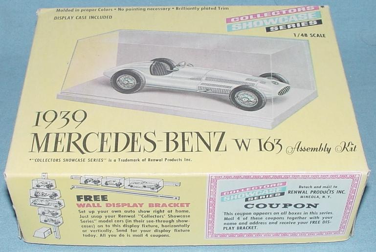 Renwal Collectors Showcase Series Mercedes Benz W163 Kit Box