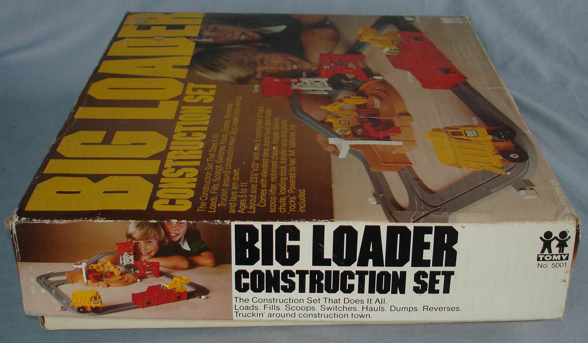 Tomy Big Loader Construction Set #5001 Box Lid End Flap
