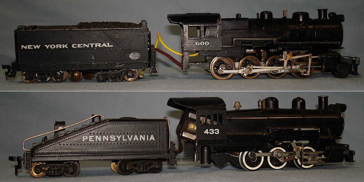 Vintage Unknown Model Railroad HO Train Steam Engines NYC Pennsylvania Coal Tenders