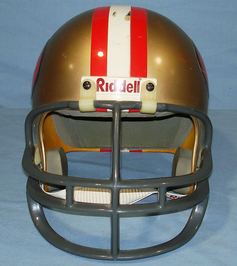 RIDDELL FOOTBALL HELMET SAN FRANCISCO 49ERS NFL TEAM SF LOGO