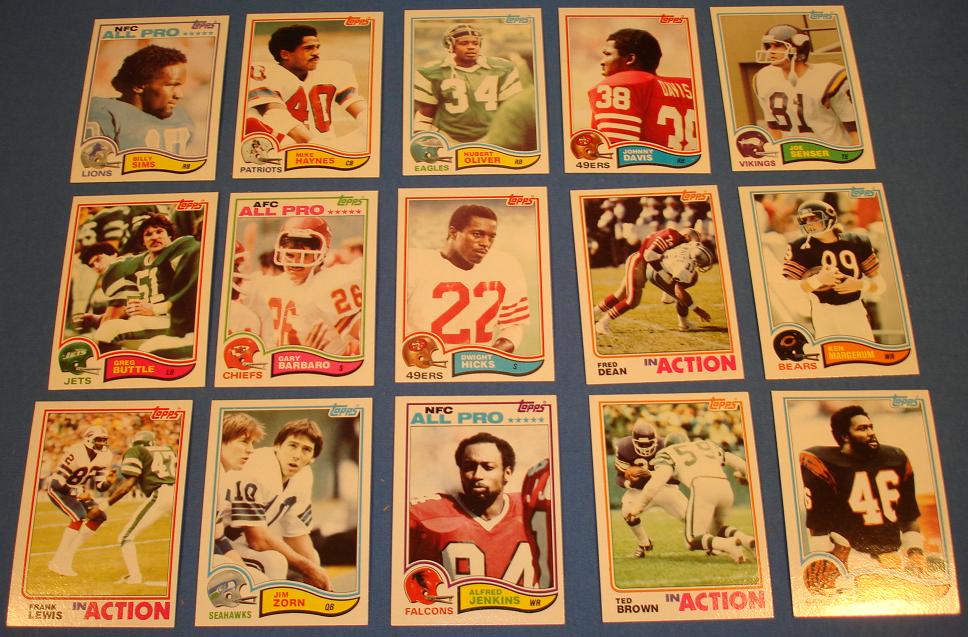Topps 1982 Football Cards
