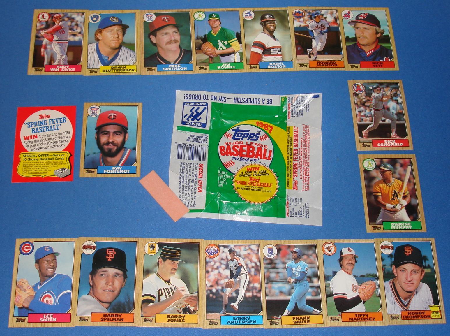 Topps 1987 Baseball Cards