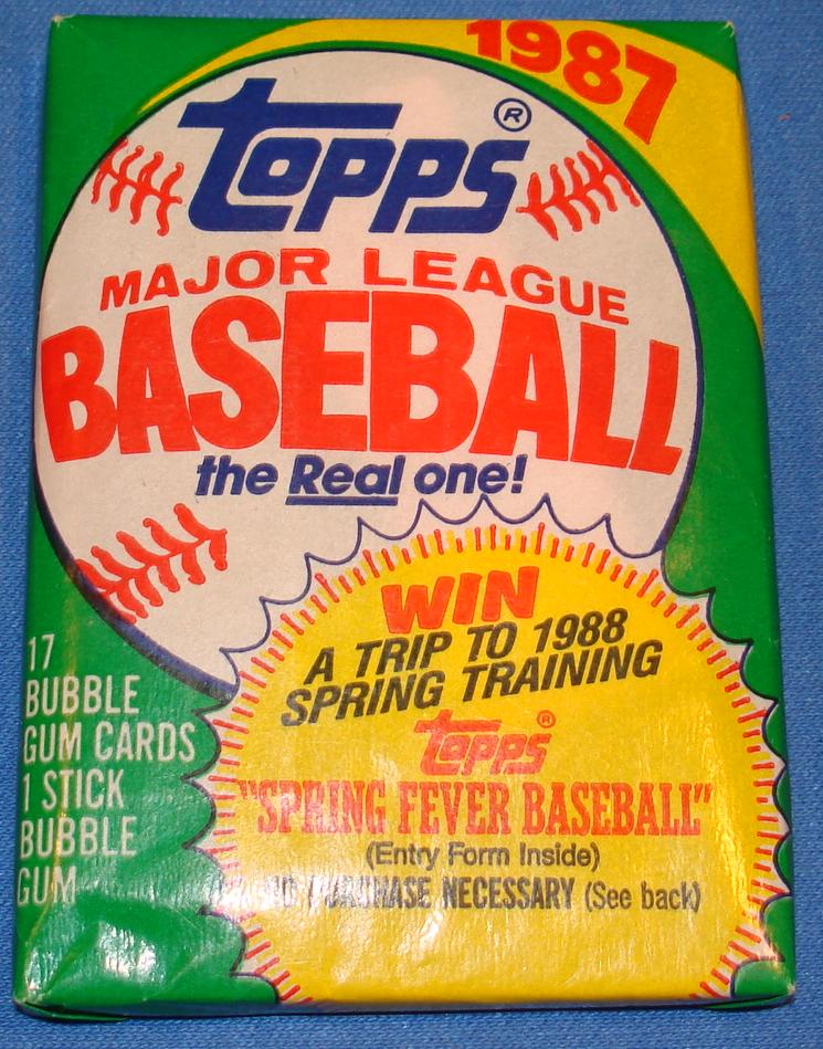 Topps 1987 Baseball Card Pack