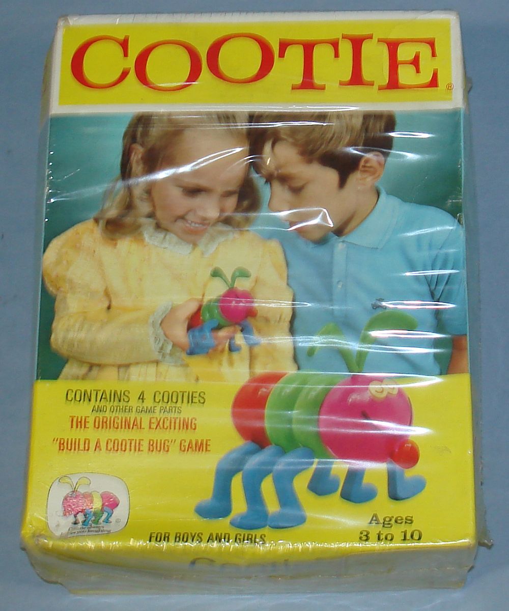 Vintage 1972 Schaper Manufacturing Company Cootie Bug Game #200B Box Front Vintage 1972 Schaper Manufacturing Company Cootie Bug Game #200B Box Front