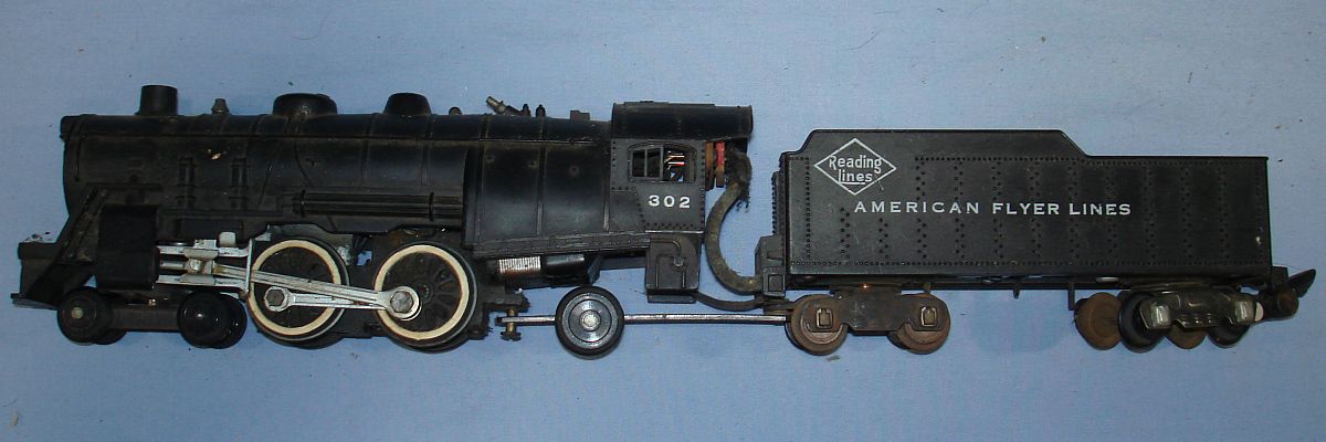 AMERICAN FLYER LINES #302 4-4-2 STEAM LOCOMOTIVE COAL 