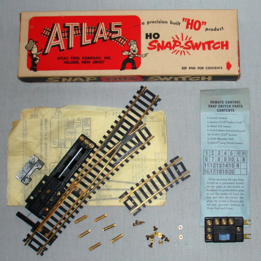 Atlas HO Gauge Model Railroad Train Track Brass Rails Remote Right 