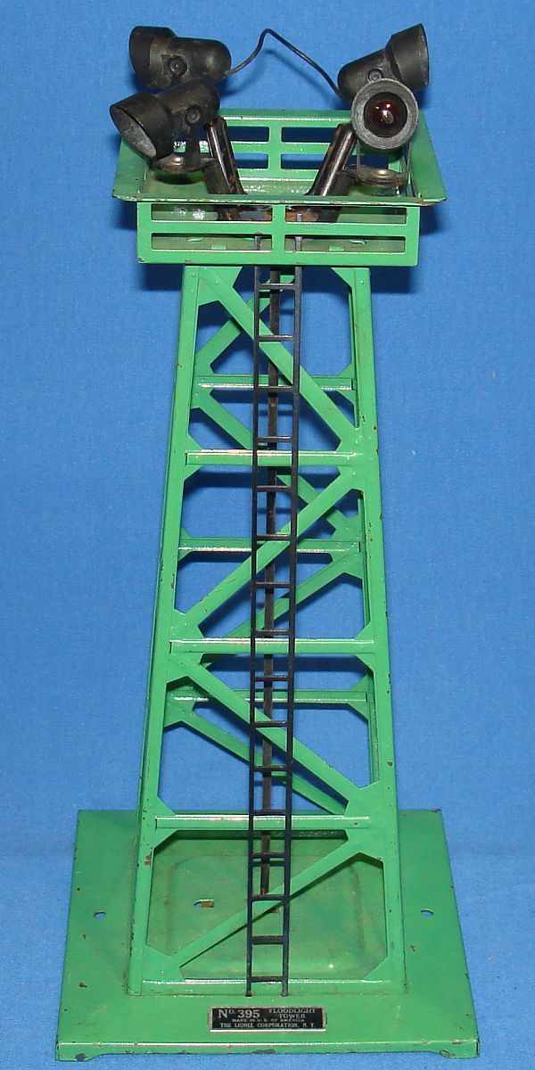 Vintage Lionel Corporation Green Train Floodlight Tower #395 Ladder Vintage Lionel Corporation Green Train Floodlight Tower #395 Ladder