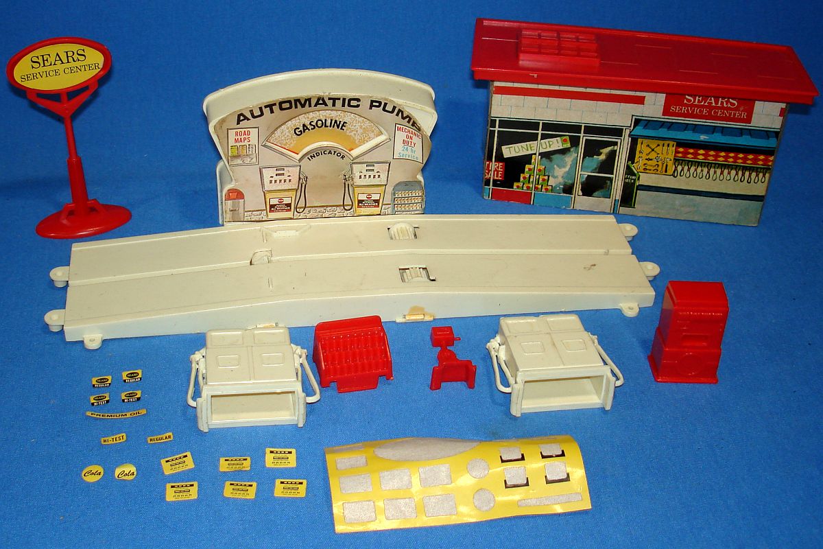 Sears Motorific Super Torture Track Set Ideal Toy #492001 Service Center Stickers