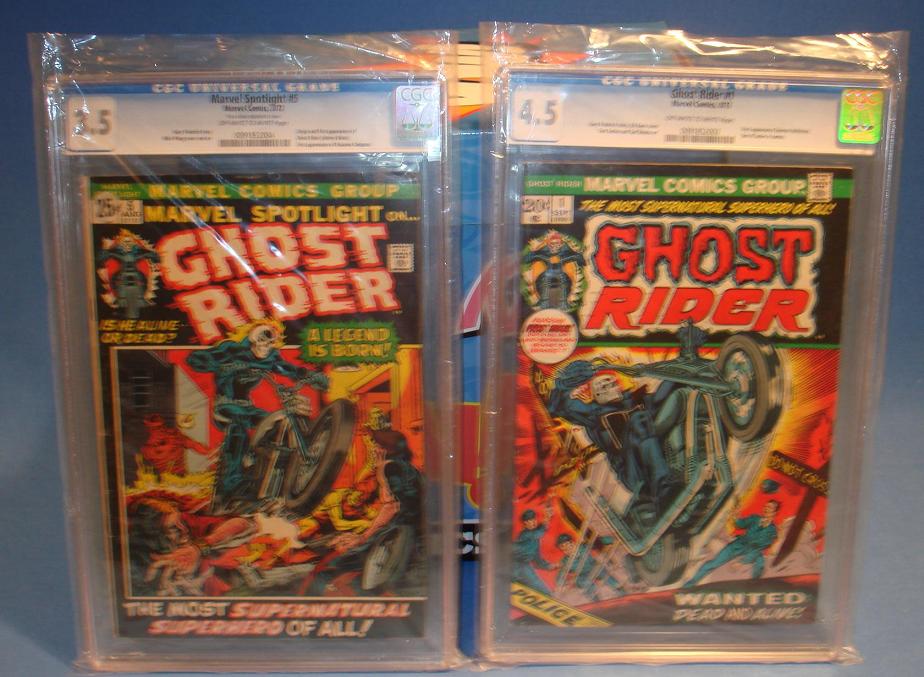 Marvel Comic Books Ghost Rider Motorcyclist Johhny Blaze