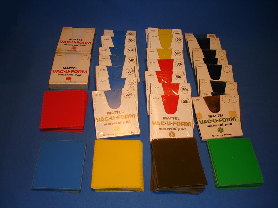 Mattel Vacuform 714 Plastic Sheets