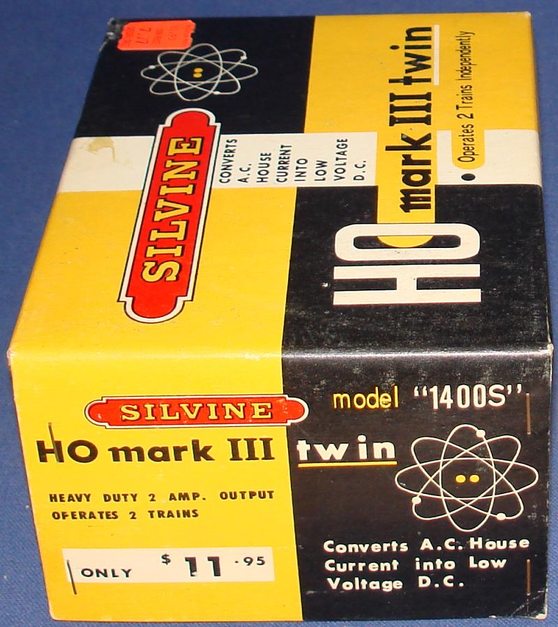 Vintage Silvine HO Mark III Twin Train Transformer Box