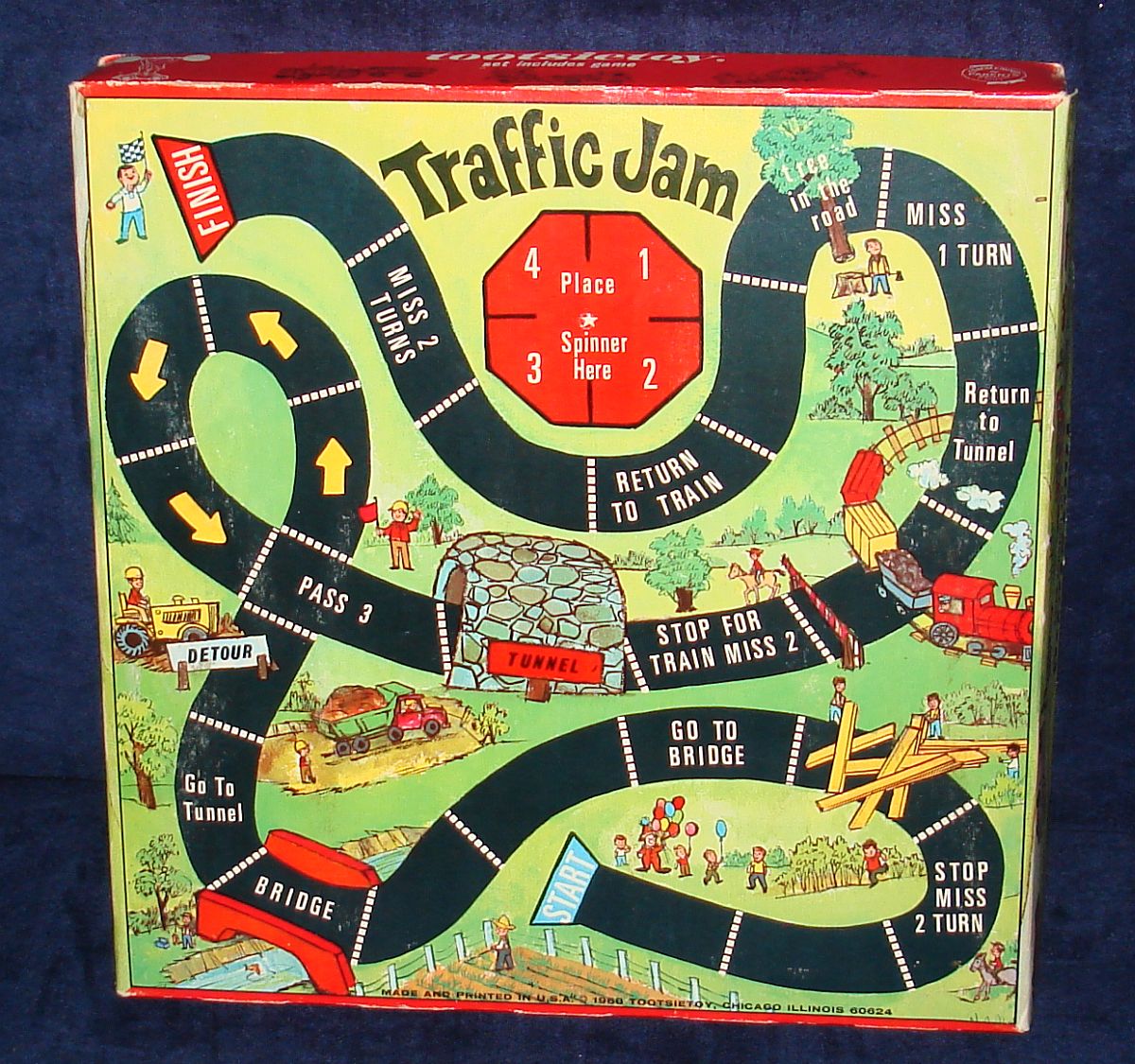 Vintage Tootsietoy Diecast Metal Transportation Vehicles Set 1700 Traffic Jam Game