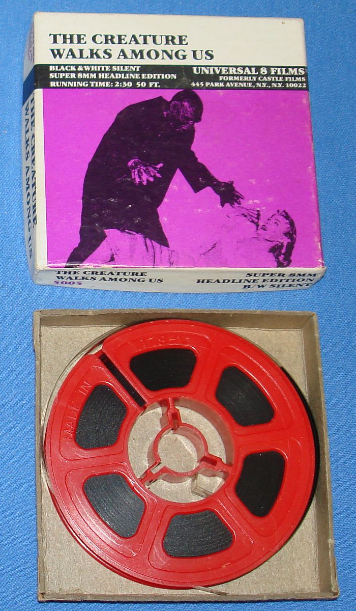 Vintage Universal Super 8mm Films Black & White Silent 5005 The Creature Walks Among Us Vintage Universal Super 8mm Films Black & White Silent 5005 The Creature Walks Among Us