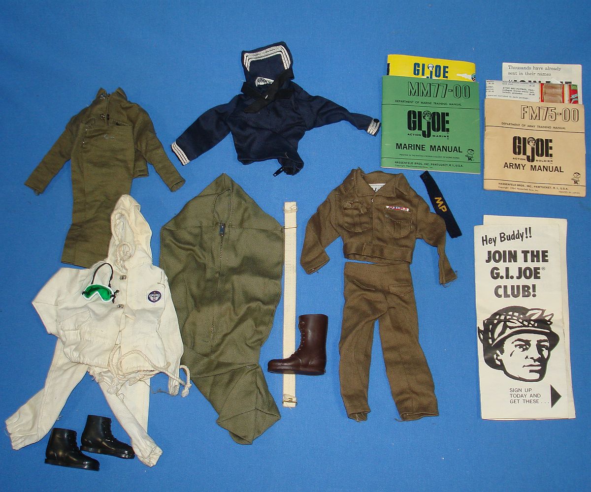 VINTAGE HASBRO GIJOE ACTION MARINE SAILOR SOLDIER UNIFORMS MANUALS LOT SKI PATROL VINTAGE HASBRO GIJOE ACTION MARINE SAILOR SOLDIER UNIFORMS MANUALS LOT SKI PATROL