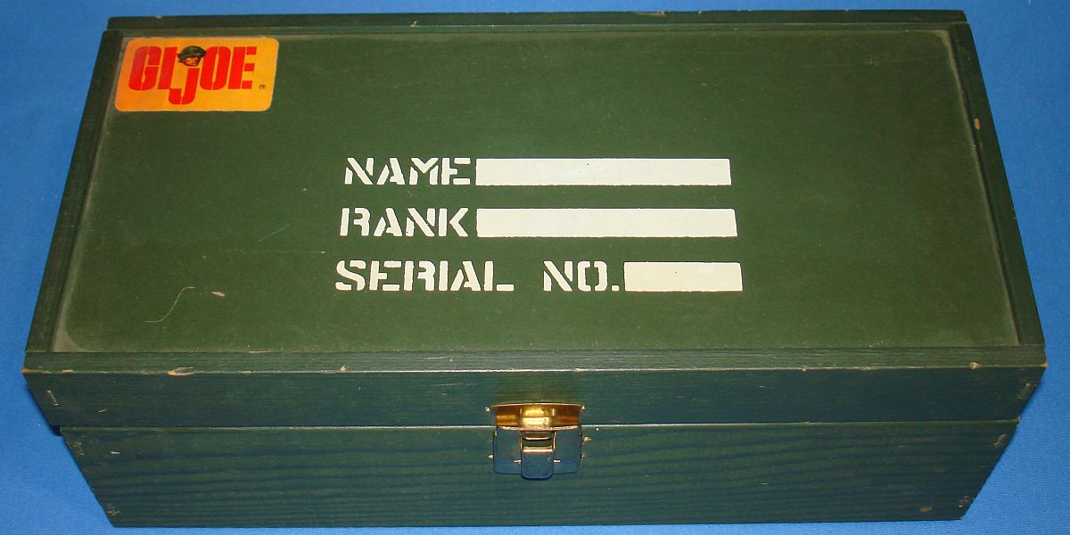Vintage Hasbro GIJOE Action Soldier #8000 Footlocker Name Rank Serial Number Vintage Hasbro GIJOE Action Soldier #8000 Footlocker Name Rank Serial Number