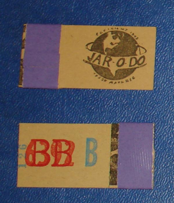Jar O Do National American League Association Base Ball Ticket Game