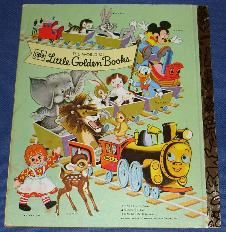 Little Golden Book Rudolph The Red Nosed Reindeer #331 Back Cover