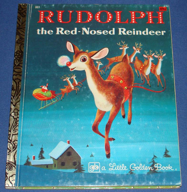 Little Golden Book Rudolph The Rednosed Reindeer #331 Front Cover