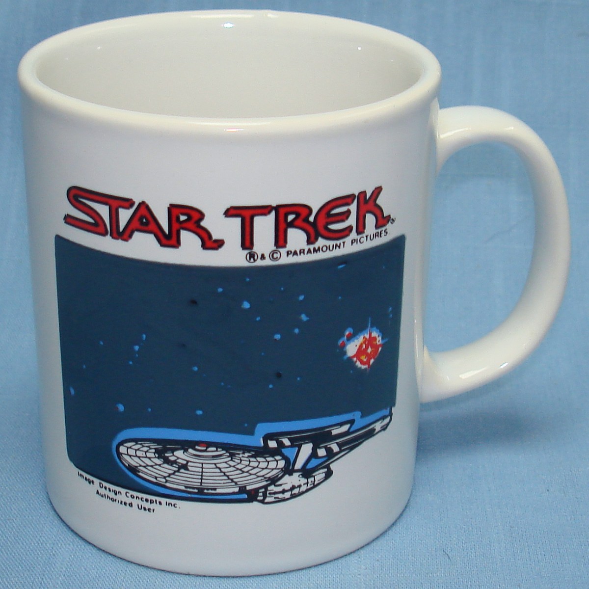 1992 Paramount Pictures Star Trek Coffee Mug USS Enterprise Starship NCC-1701 1992 Paramount Pictures Star Trek Coffee Mug USS Enterprise Starship NCC-1701