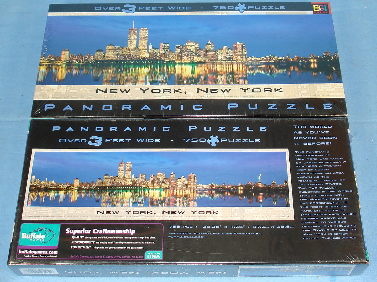 Buffalo Games Panoramic New York City Skyline Twin Towers #765 Piece Jigsaw Puzzles Buffalo Games Panoramic New York City Skyline Twin Towers #765 Piece Jigsaw Puzzles