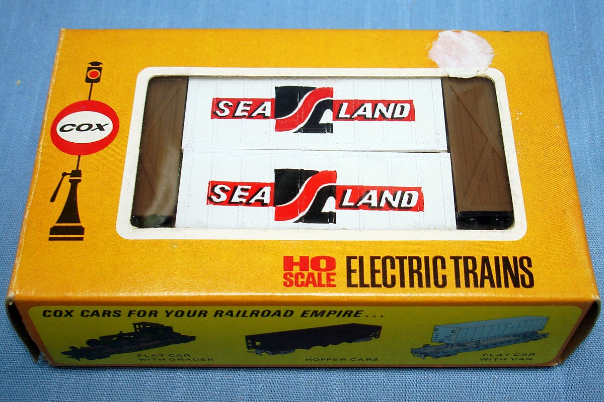 COX HO SCALE ELECTRIC TRAINS SEA LAND CARGO 6232-4 - VintageToys.com 