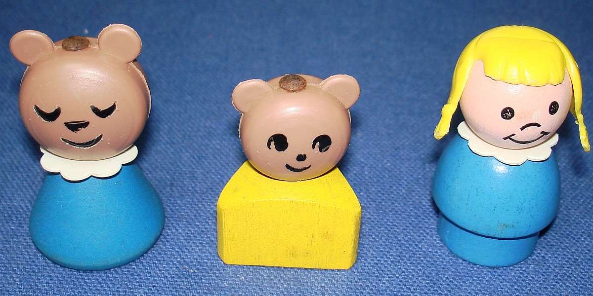 1967 Fisher Price Toys FP Goldilocks & 3 Bears Playhouse #151 Momma Baby 1967 Fisher Price Toys FP Goldilocks & 3 Bears Playhouse #151 Momma Baby
