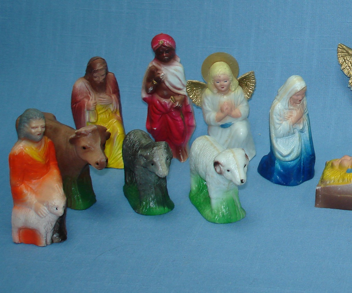 CHRISTMAS NATIVITY SET JESUS MARY JOSEPH WISE MEN KINGS ANGELS