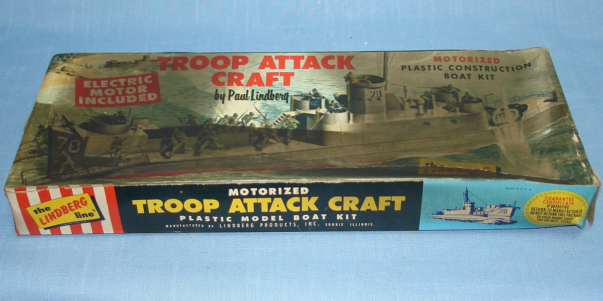 model boat giant kits Craft Attack Scale Motorized Kit Plastic Unknown Troop Model 779M Ship