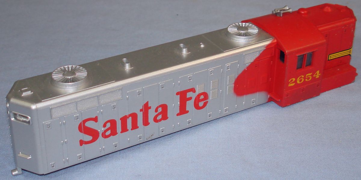 AHM HO Scale Santa Fe 2654EMD GP-18 Electric Diesel Locomotive Engine 
